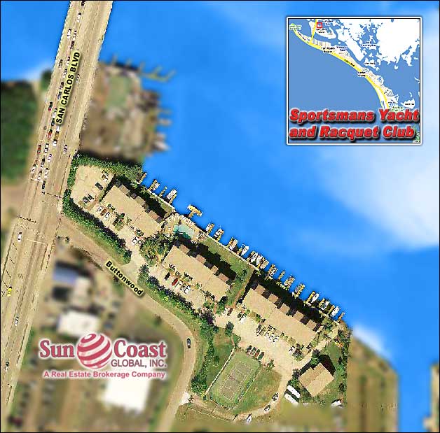 Sportsmans Cove Yacht And Racquet Club Overhead Map